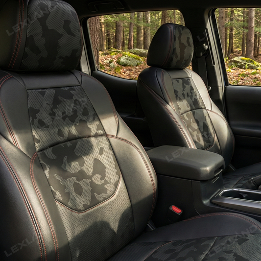 Tacoma 3rd Gen Camo Seat Covers NAPPA Leather Seat Protector for Toyota
