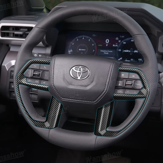 4Runner Interior Cover Trim ABS Carbon Fiber Style Protective Overlays For Toyota