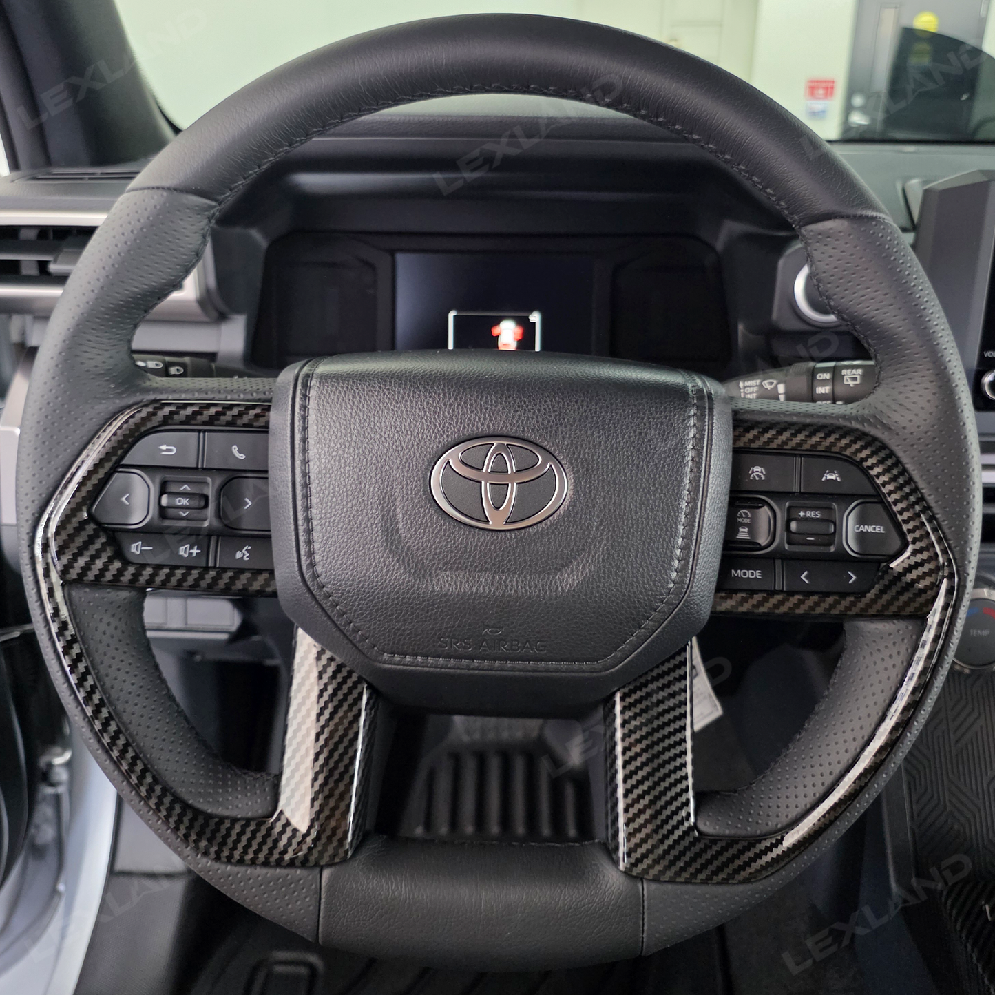 4Runner Interior Cover Trim ABS Carbon Fiber Style Protective Overlays For Toyota