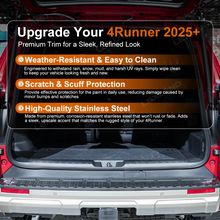 4Runner Rear Bumper Guard Stainless Steel Sill Plate Protector For Toyota