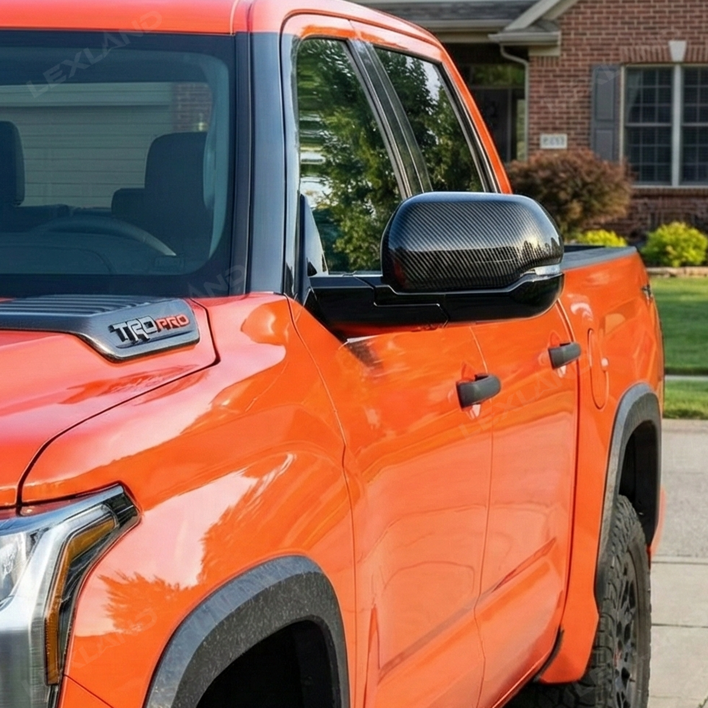 Tundra Mirror Caps ABS Side Mirror Covers Rearview Mirror Overlay for Toyota