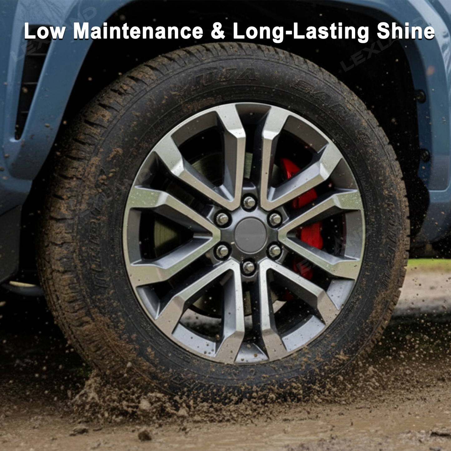 Tacoma /4Runner Brake Caliper Cover Front and Rear Caliper Protector Set for Toyota