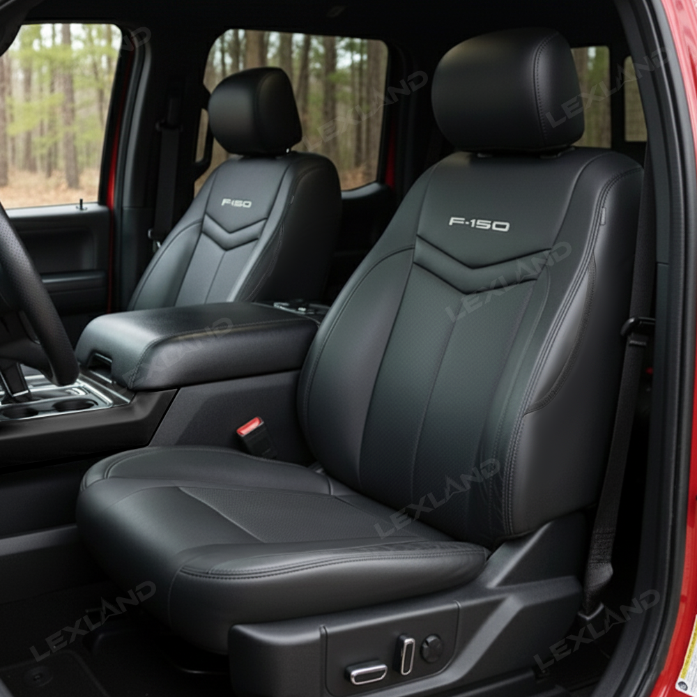 F150 Seat Covers NAPPA Leather Full Coverage Seat Protector with F150 Letter Style