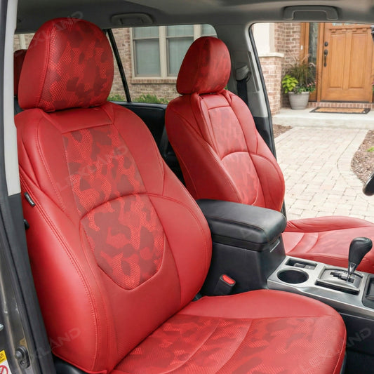 4Runner 5th Gen Seat Covers NAPPA Leather Camo Seat Protector for Toyota