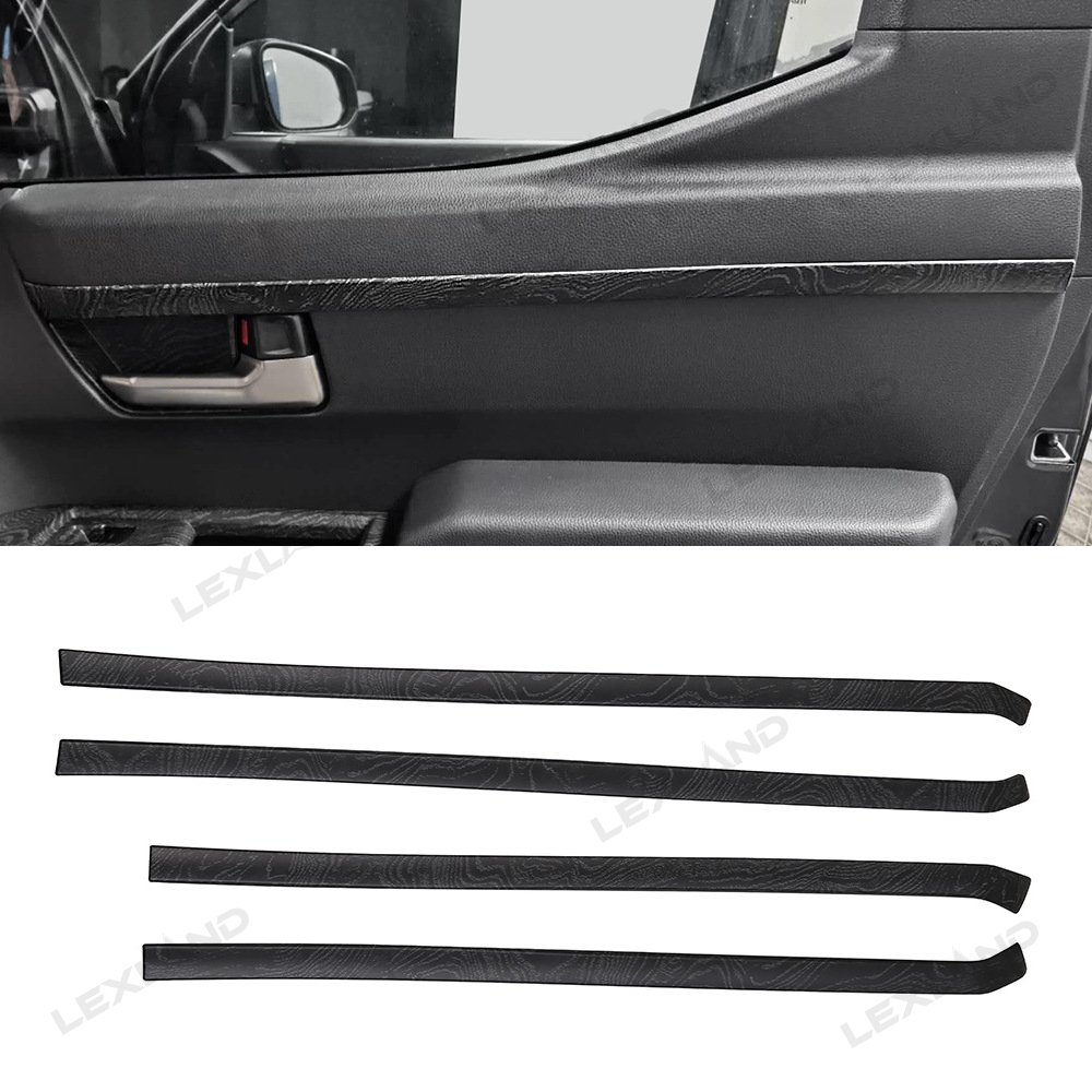 Tacoma Door Trim Cover ABS Front & Rear Door Protector Interior Trim Strip for Toyota