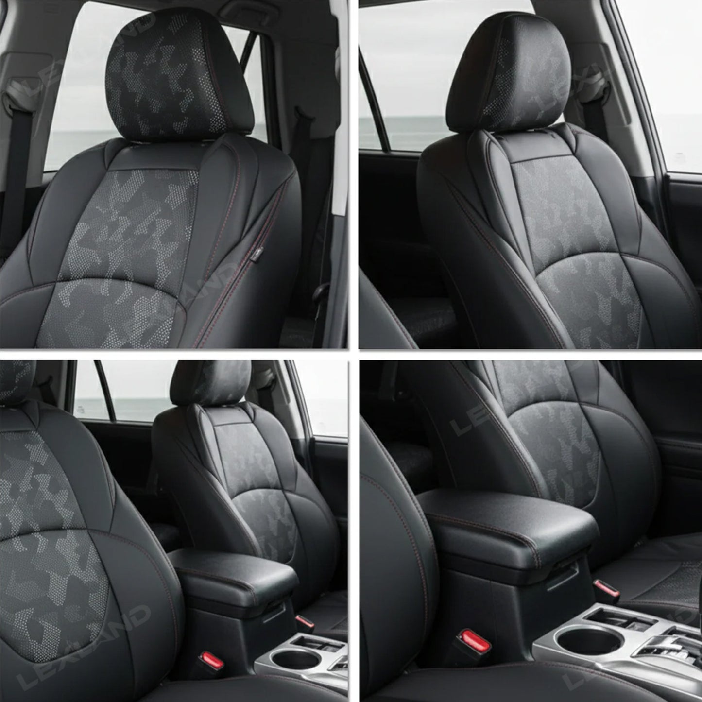 4Runner 5th Gen Seat Covers NAPPA Leather Camo Seat Protector for Toyota