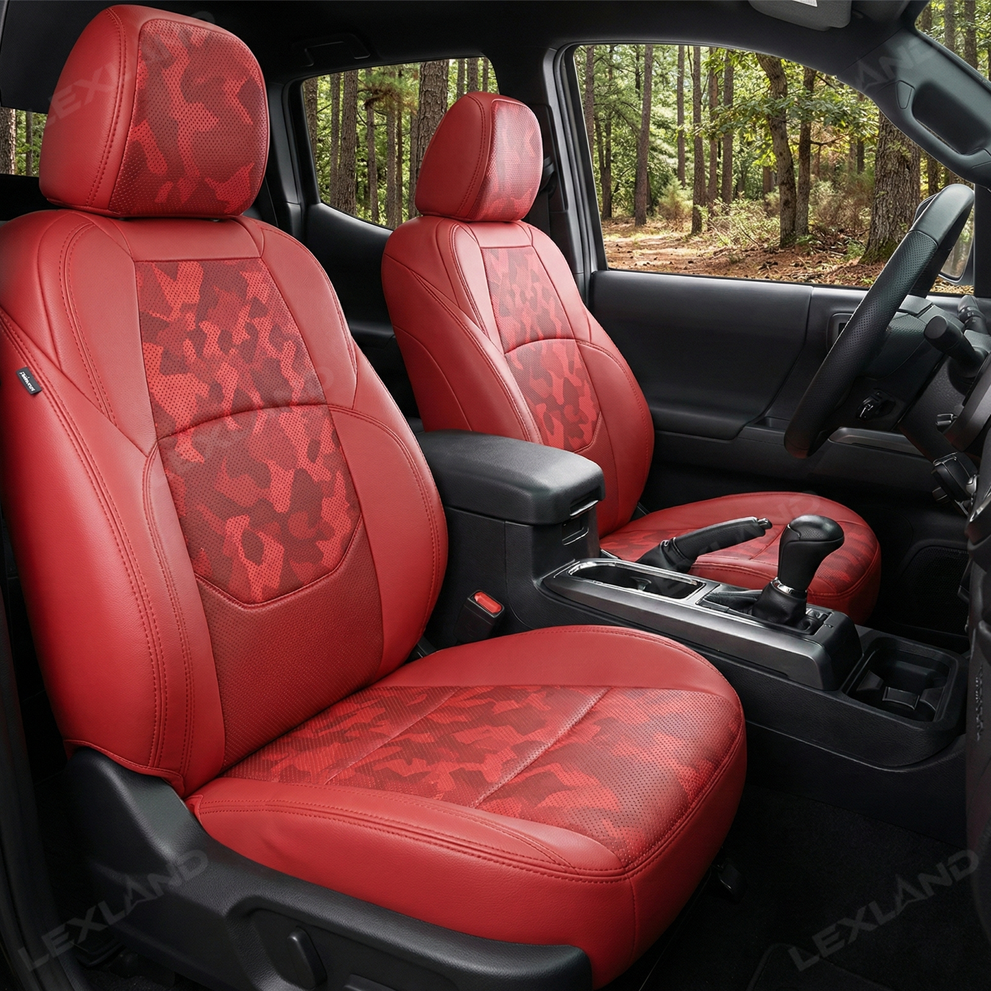 Tacoma 3rd Gen Camo Seat Covers NAPPA Leather Seat Protector for Toyota