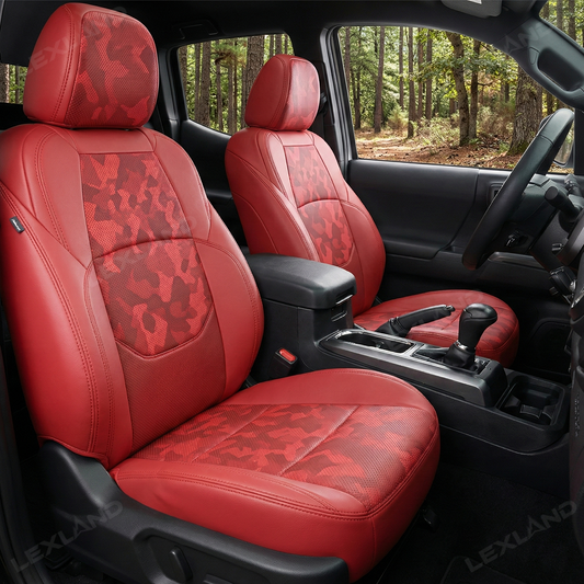 Tacoma 3rd Gen Camo Seat Covers NAPPA Leather Seat Protector for Toyota