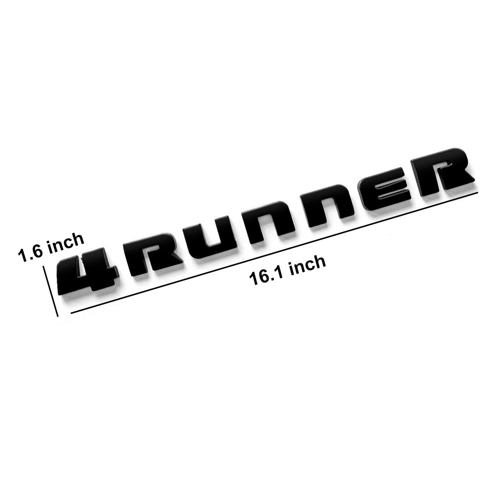 4Runner Decal Letters ABS Tailgate Emblem Liftgate Emblem Overlays for Toyota