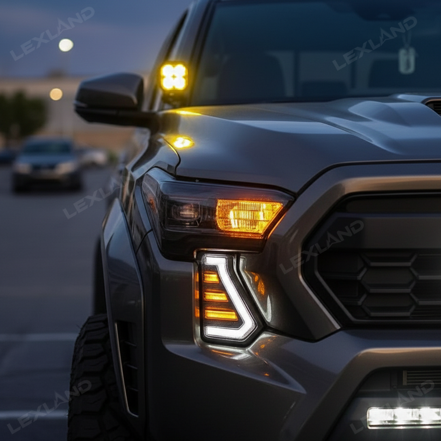 Tacoma LED Fang Lights Dual-Color Dynamic Daytime Running Lights for Toyota