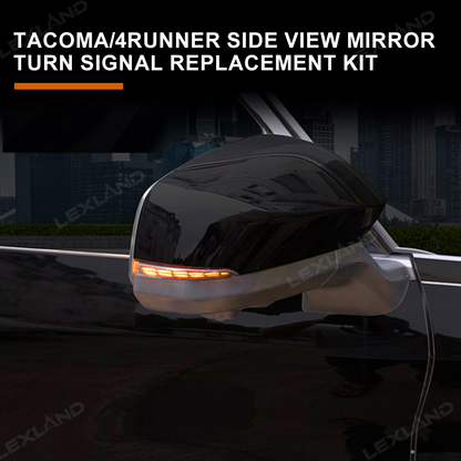 Tacoma/4Runner Side View Mirror Turn Signal Replacement Kit Sequential Dynamic Indicator Strip with Dragon-Scale Style 2.0