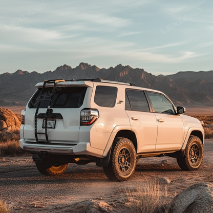 4Runner Ladder Aluminum Trunk Hatch Ladder Rack Rear Window Mounted Ladder for Toyota