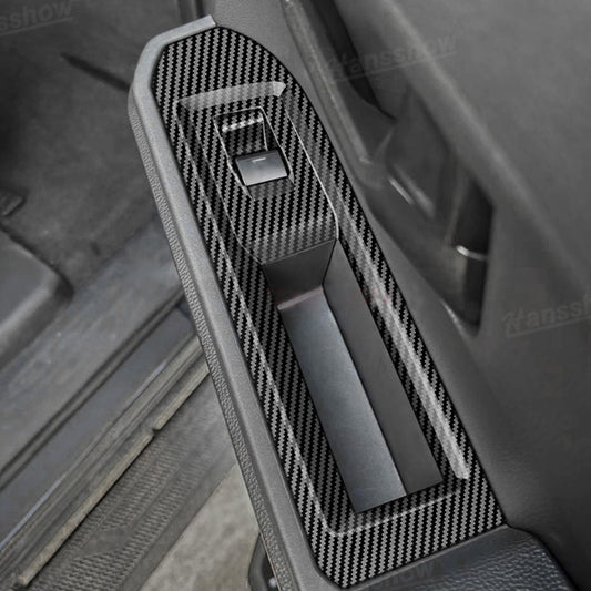 4Runner Interior Cover Trim ABS Carbon Fiber Style Protective Overlays For Toyota