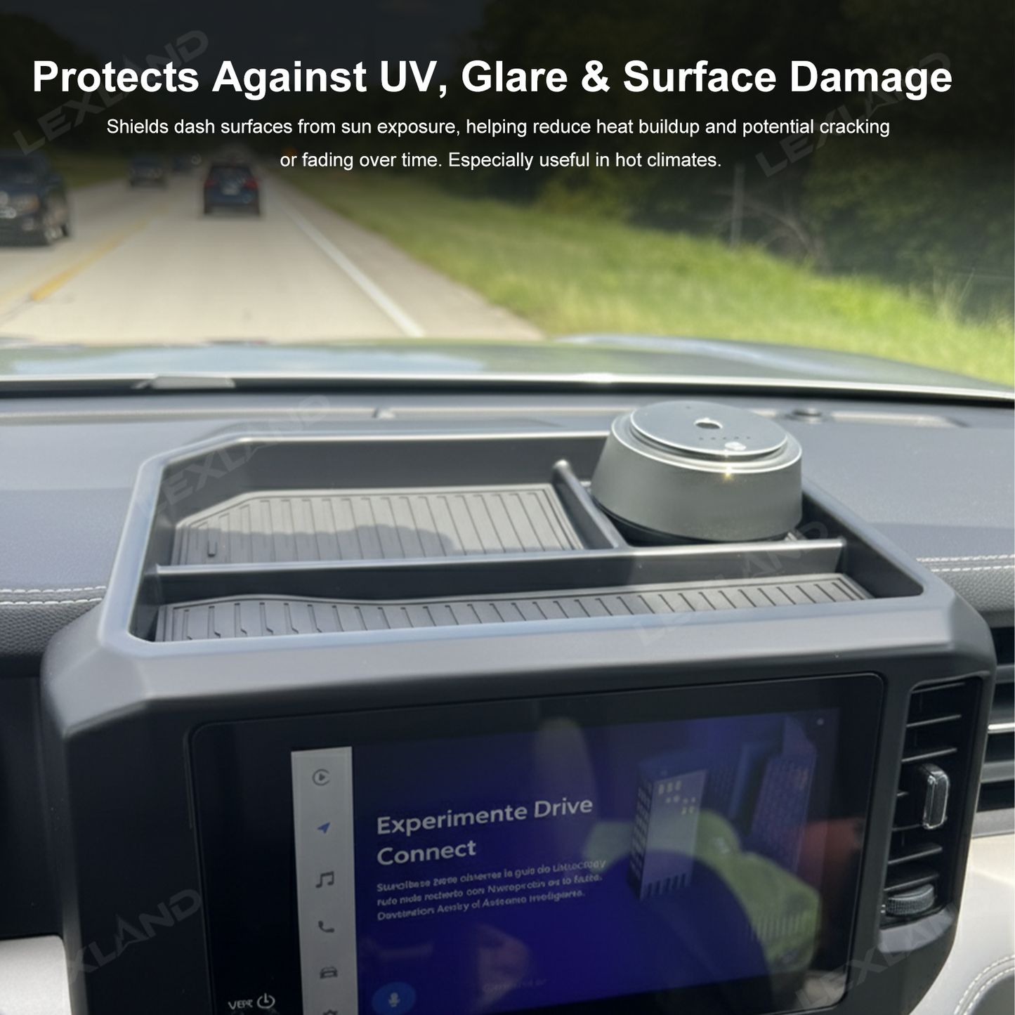 Tacoma Dashboard Organizer Tray Behind Screen Interior Dash Storage Box for Toyota