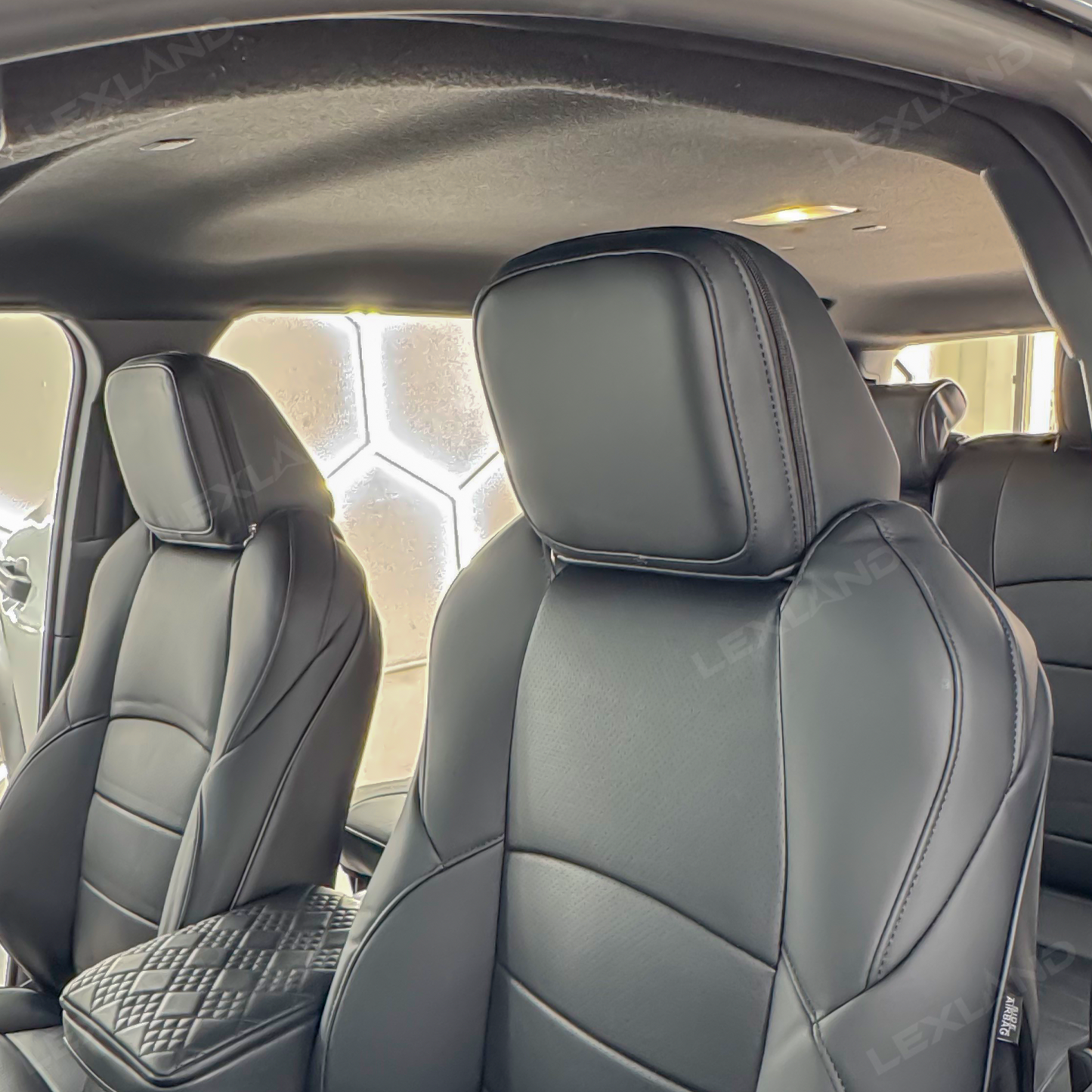 4Runner Seat Covers Nappa Leather Full Coverage Seat Protector for Toyota