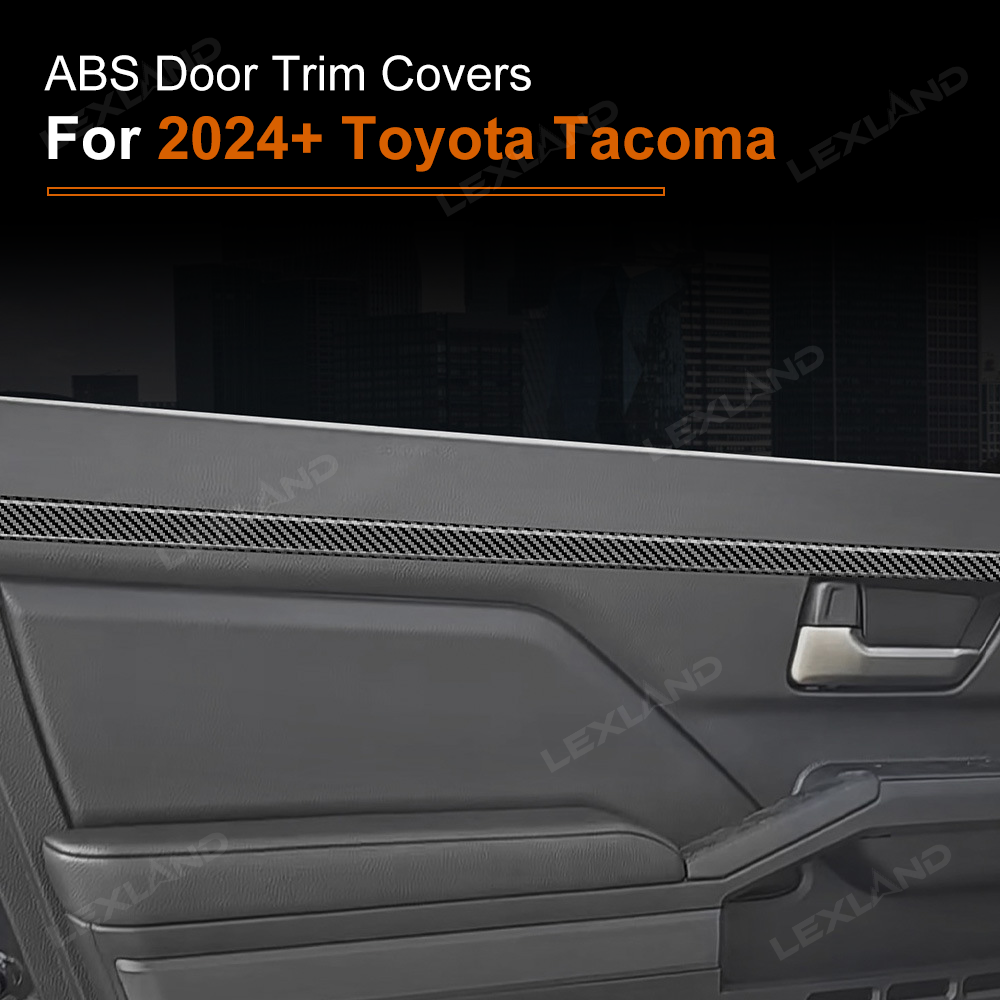 Tacoma Door Trim Cover ABS Front & Rear Door Protector Interior Trim Strip for Toyota