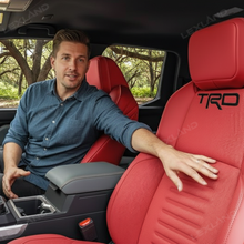 Tacoma /4Runner Seat Covers Full Coverage Embossed Seat Protector with TRD Letter Style for Toyota