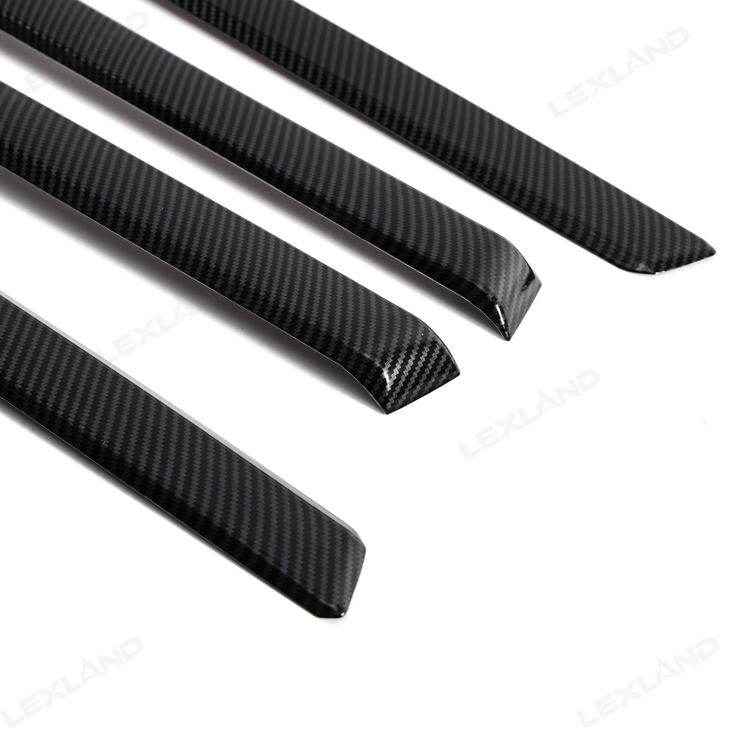 Tacoma Door Panel Strips ABS Carbon Fiber Style Interior Decor Cover Trim for Toyota