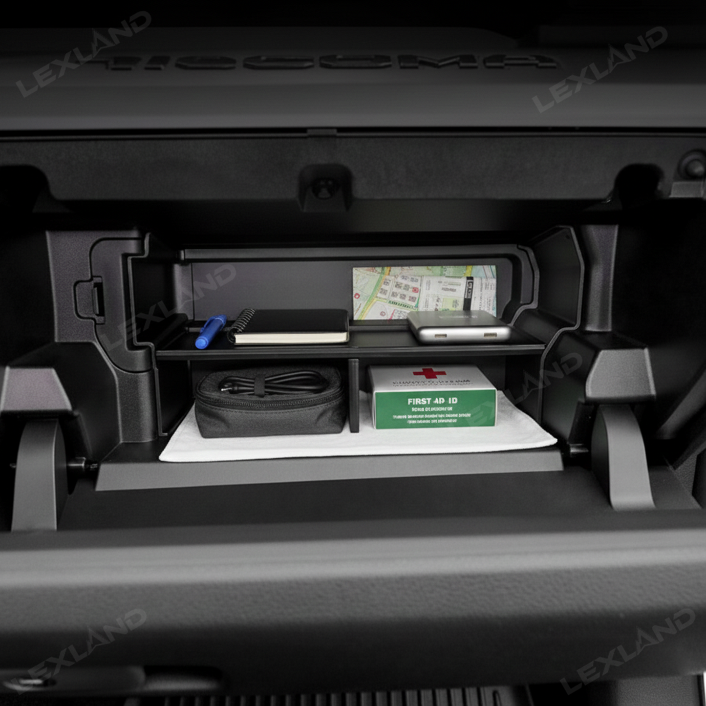 Tacoma Glove Box Organizer Insert Storage Divider Interior Accessories for Toyota