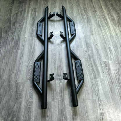 Tacoma Running Boards Double Cab Side Steps Nerf Bar with Dropped Steps for Toyota