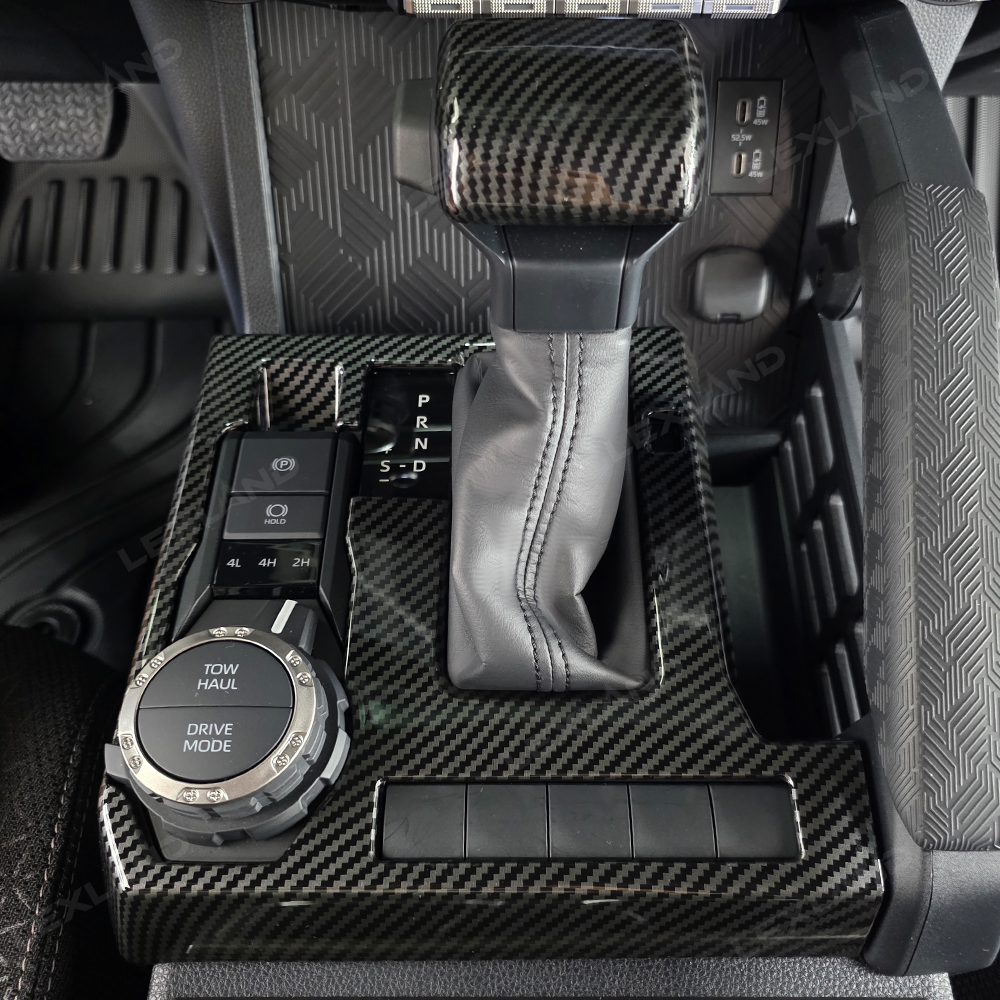 4Runner Interior Cover Trim ABS Carbon Fiber Style Protective Overlays For Toyota