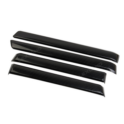 Tacoma Door Panel Strips ABS Carbon Fiber Style Interior Decor Cover Trim for Toyota