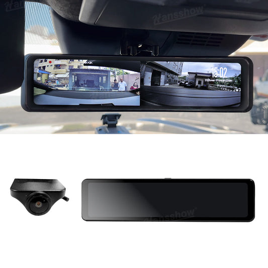 4Runner Media Rearview Mirror 12 Inch Dash Cam for Toyota