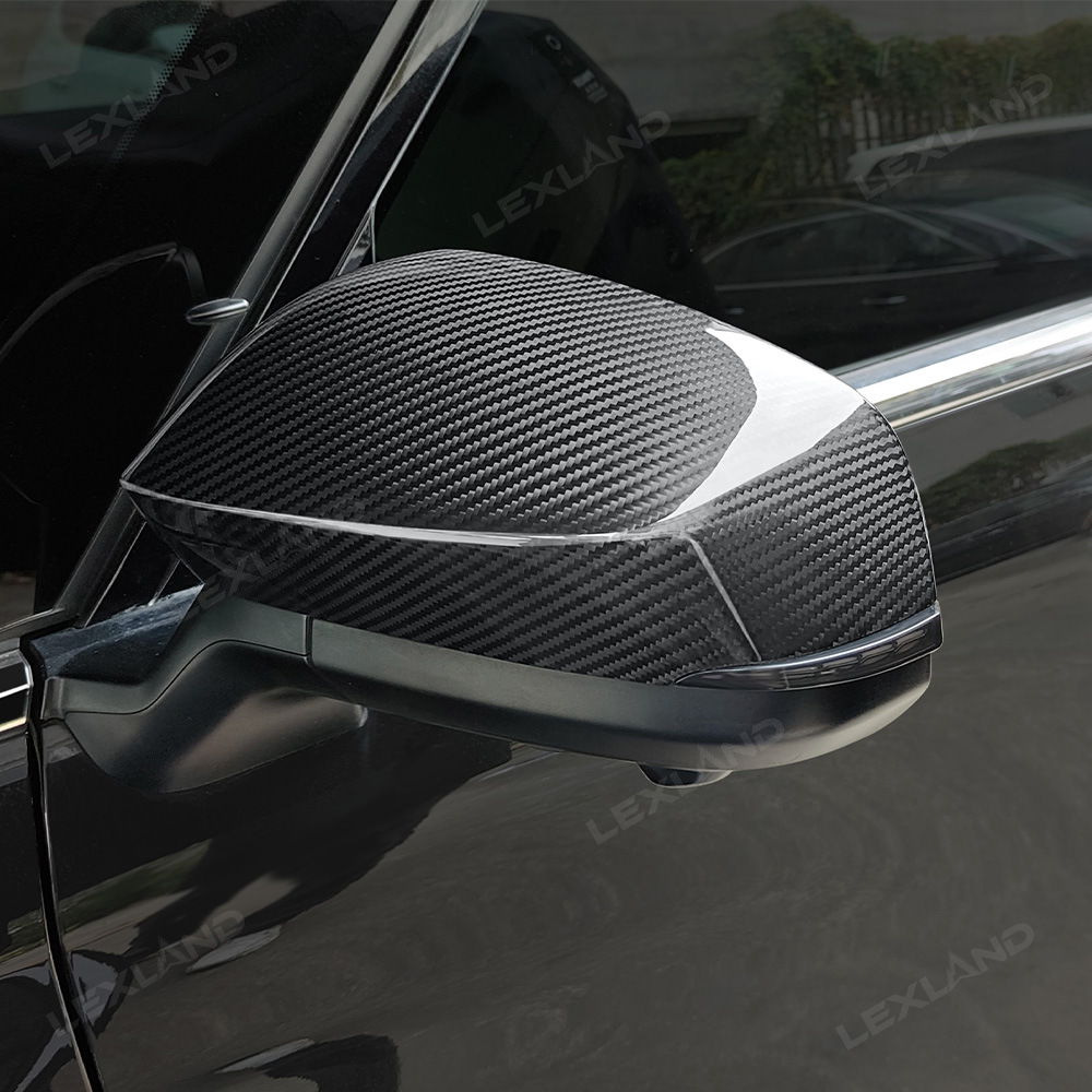 Tacoma Real Carbon Fiber Side Mirror Rearview Covers Mirror Caps Protection Cover for Toyota