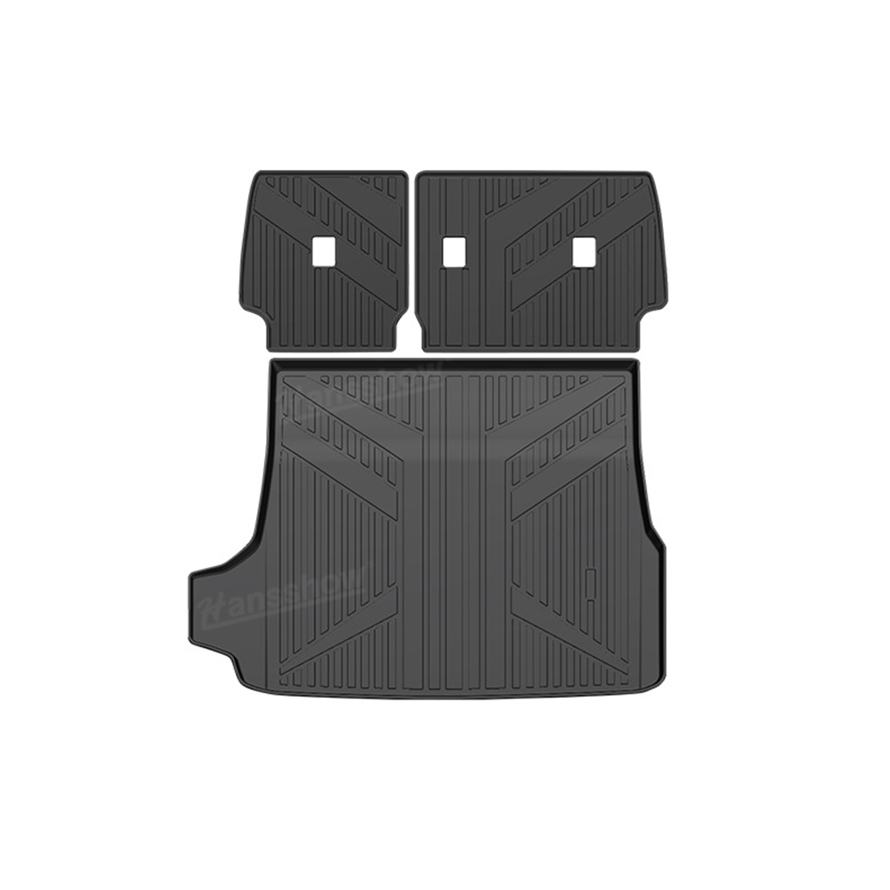4Runner Floor Mats & Cargo Liner Seat Back Protector Set All-Weather TPE Interior
