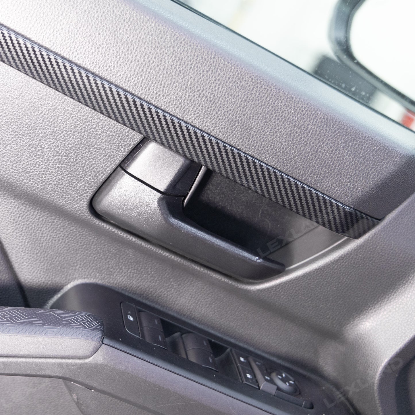 Tacoma Door Trim Cover ABS Front & Rear Door Protector Interior Trim Strip for Toyota