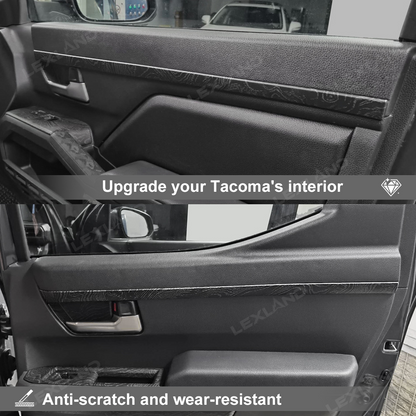Tacoma Door Trim Cover ABS Front & Rear Door Protector Interior Trim Strip for Toyota