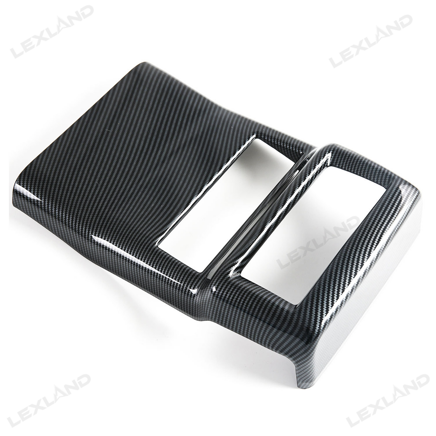 4Runner Rear Air Vent Cover ABS Glossy Carbon Fiber Style Interior Kick Guard Protector