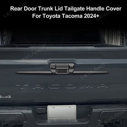 Tacoma Tailgate Handle Cover ABS Carbon Fiber Style Trim Protector Overlay for Toyota