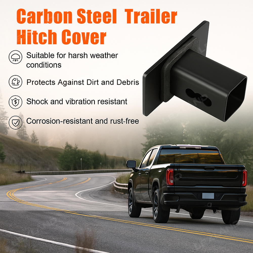 4Runner American Flag Hitch Cover Cap Carbon Steel Trailer Hitch Receiver Cover for Toyota