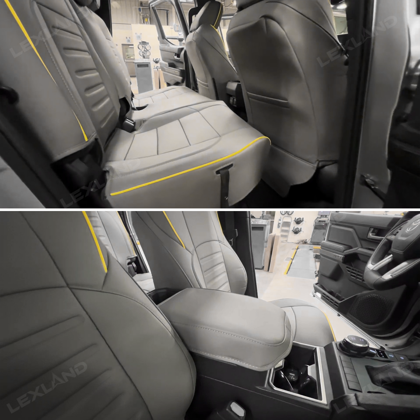 Tacoma Custom Seat Covers Nappa Leather Seat Cover Set with TRD Pro Style for Toyota