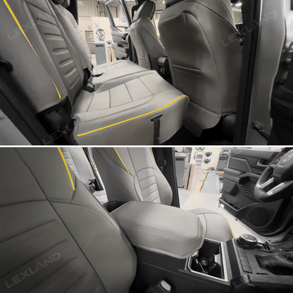 Tacoma Custom Seat Covers Nappa Leather Seat Cover Set with TRD Pro Style for Toyota