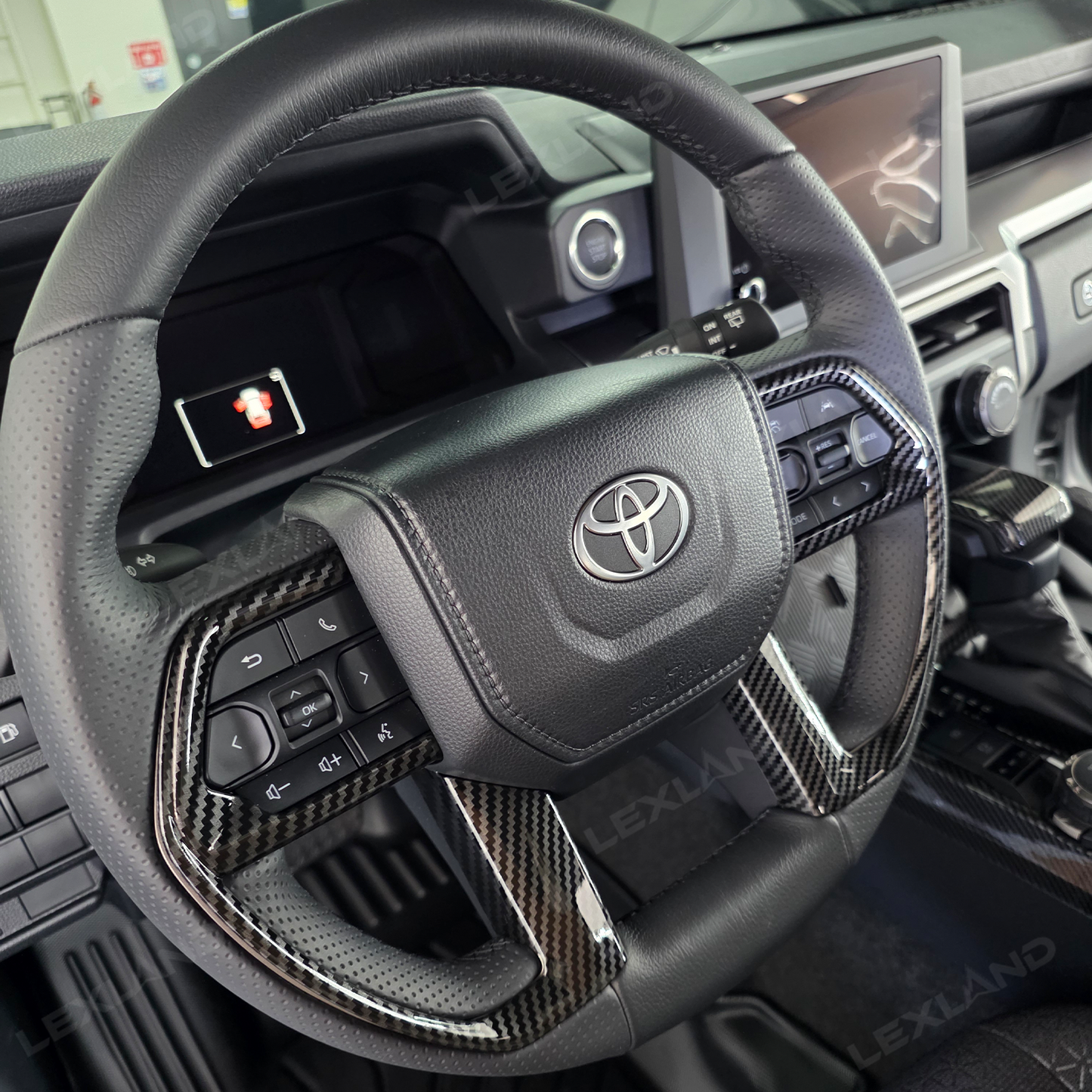 4Runner Interior Cover Trim ABS Carbon Fiber Style Protective Overlays For Toyota