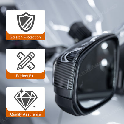 4Runner/Tacoma Side Mirror Covers ABS Carbon Fiber Style Mirror Caps for Toyota