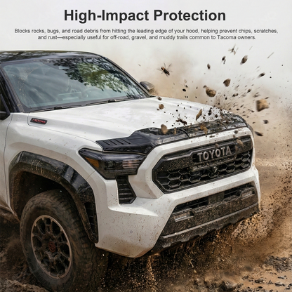 Tacoma Hood Deflector Split Design Hood Protector ABS Hood Shield for Toyota