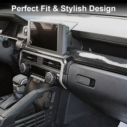 4Runner Dashboard Cover Dash Cover Mat Pad ABS Carbon Fiber Style Glossy Trim Panel Caps