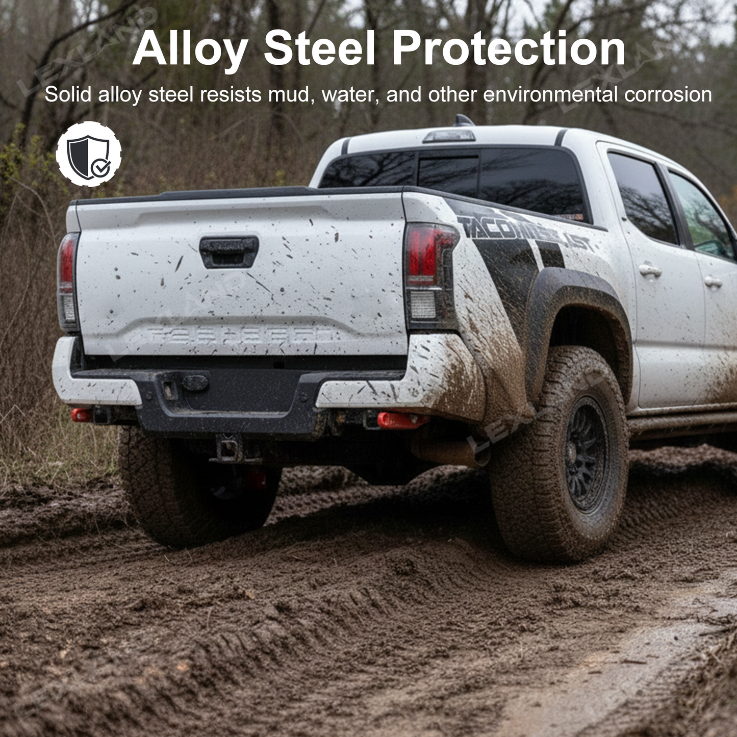 Tacoma Rear Tow Hook Red Rear Recovery Points for Toyota