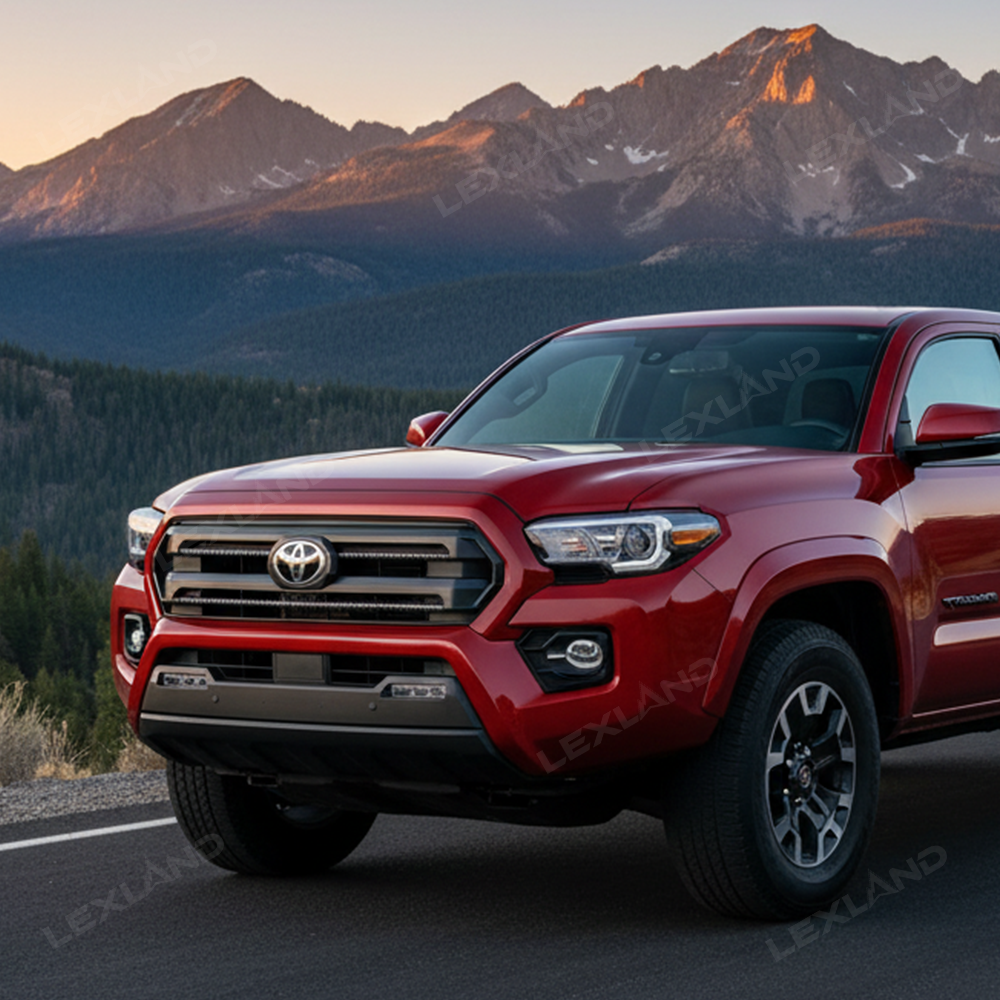 Tacoma Front Center Grille Grill Inserts Strips ABS Decorative Trim for Toyota