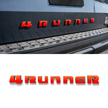 4Runner Decal Letters ABS Tailgate Emblem Liftgate Emblem Overlays for Toyota