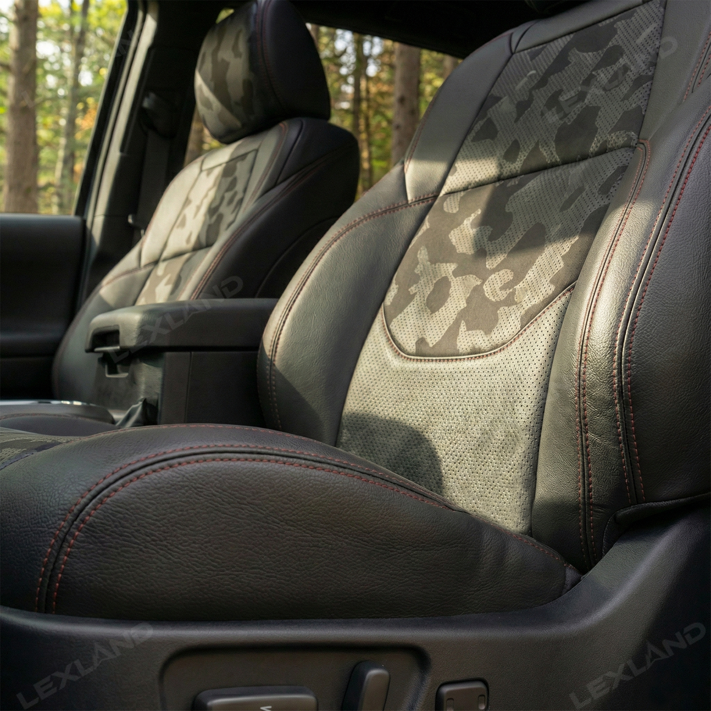 Tacoma 3rd Gen Camo Seat Covers NAPPA Leather Seat Protector for Toyota