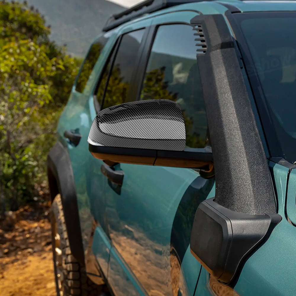 4Runner Side Mirror Covers ABS Carbon Fiber Style Mirror Caps for Toyota