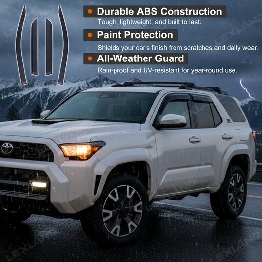 4Runner Window Deflectors Front & Rear Rain Guards All-weather Window Visors for Toyota