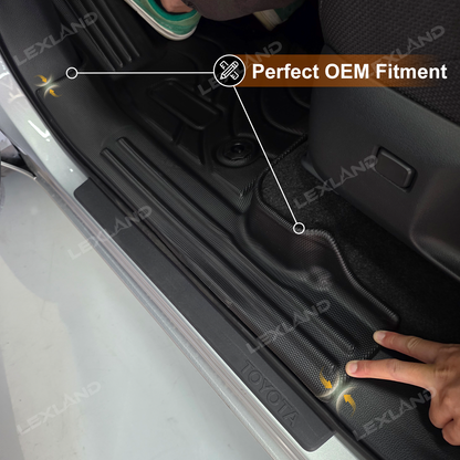 4Runner Floor Mats & Cargo Liner Seat Back Protector Set All-Weather TPE Interior