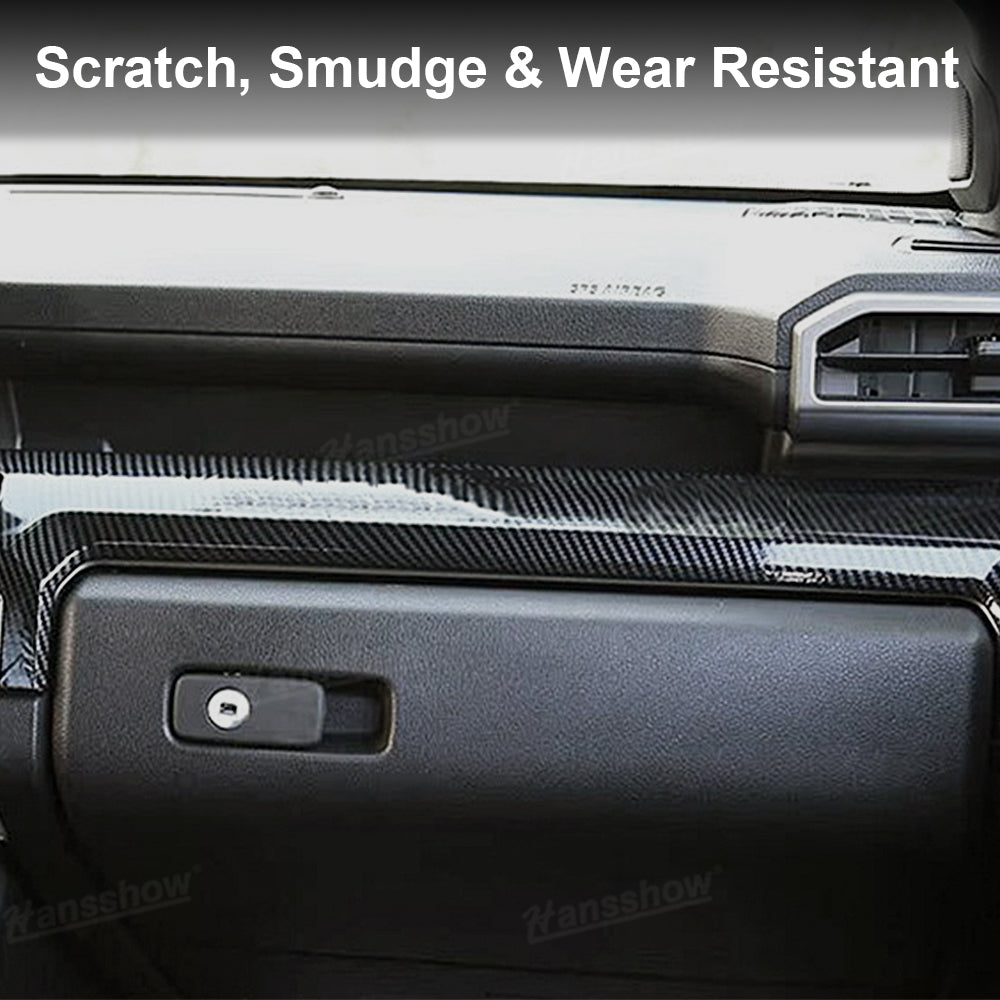 4Runner Dashboard Cover Dash Cover Mat Pad ABS Carbon Fiber Style Glossy Trim Panel Caps