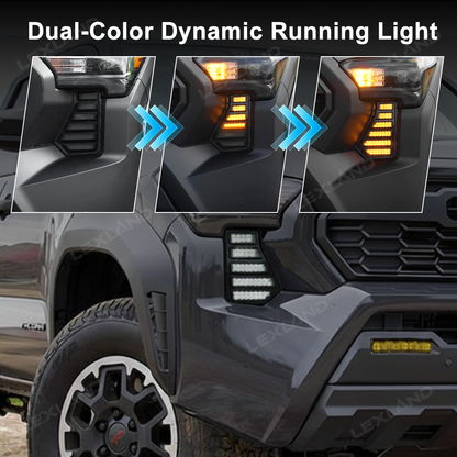 Tacoma LED Fang Lights Dual-Color Dynamic Daytime Running Lights for Toyota