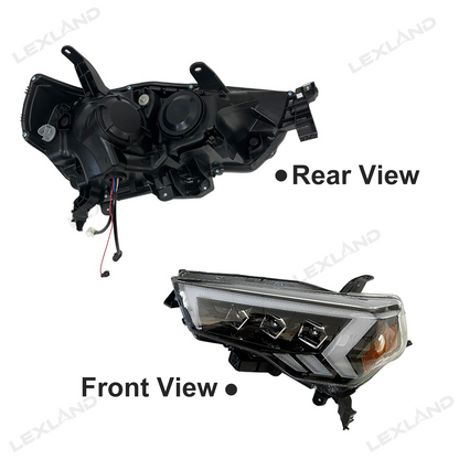 4Runner LED Headlights Front Head Lamps Assembly with Sequential Turn Signal for Toyota
